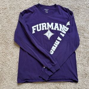 Furman University Paladins Long Sleeve Shirt - Purple - Large